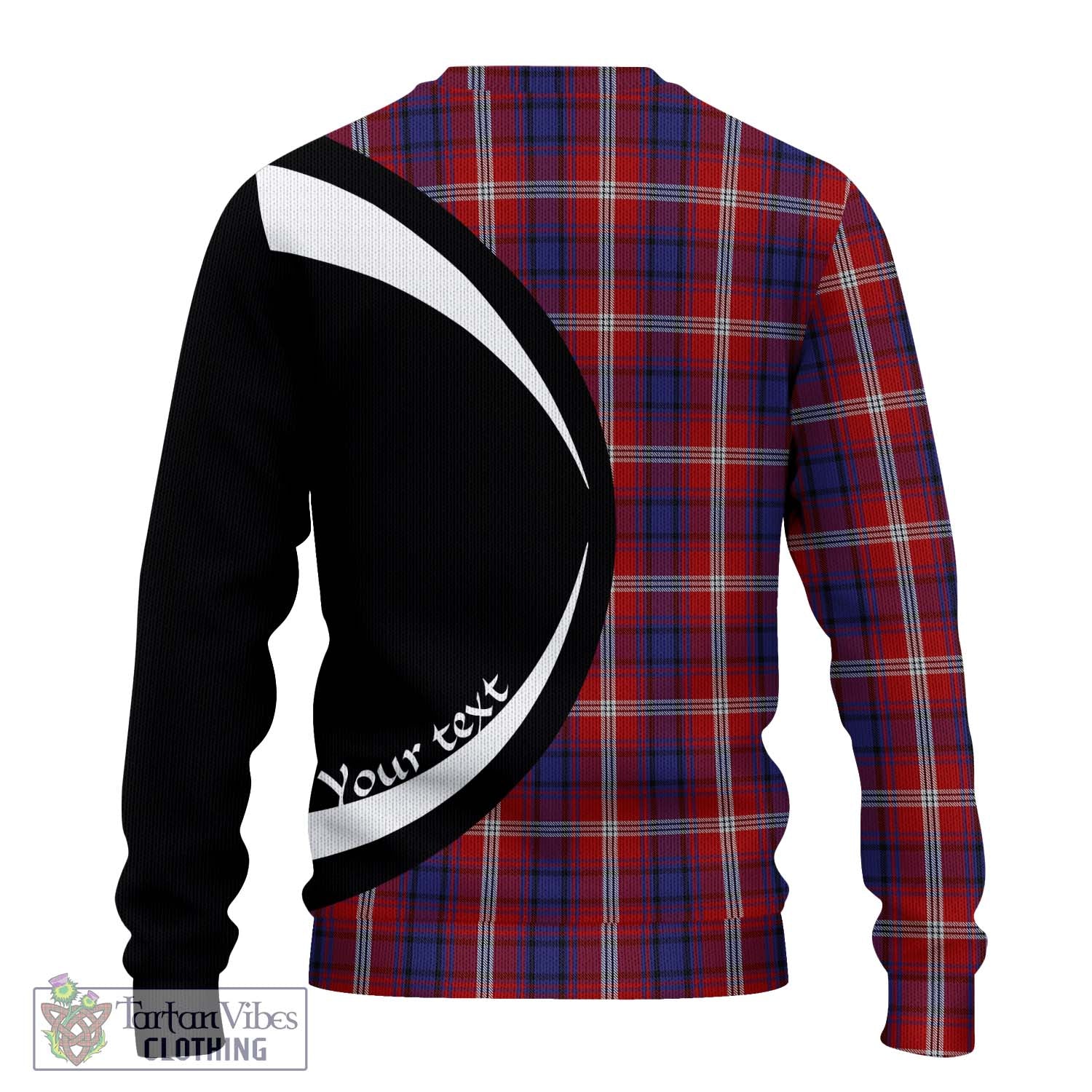 Ainslie Tartan Ugly Sweater with Family Crest Circle Style - Tartan Vibes Clothing