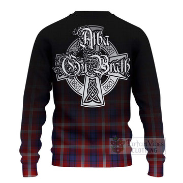 Ainslie Tartan Ugly Sweater Featuring Alba Gu Brath Family Crest Celtic Inspired