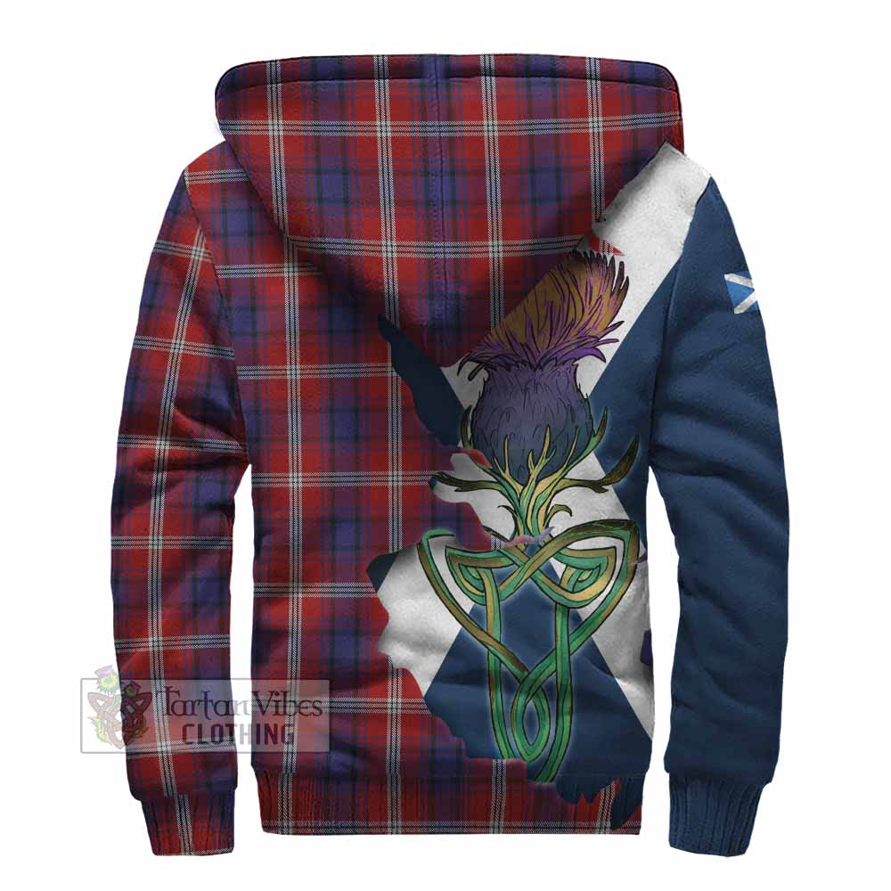 Ainslie Tartan Family Crest Sherpa Hoodie Scottish Thistle Celtic Inspired - Tartan Vibes Clothing
