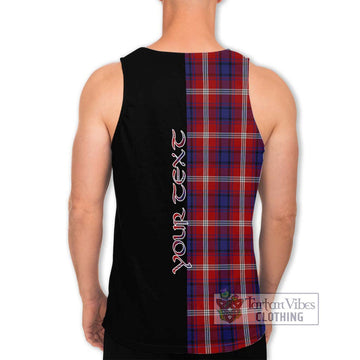 Ainslie Tartan Men's Tank Top with Family Crest and Half Of Me Style