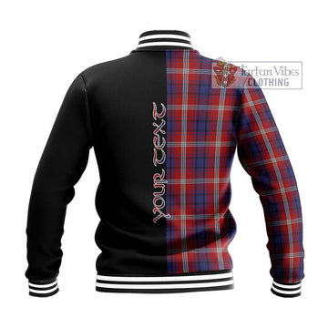 Ainslie Tartan Baseball Jacket with Family Crest and Half Of Me Style