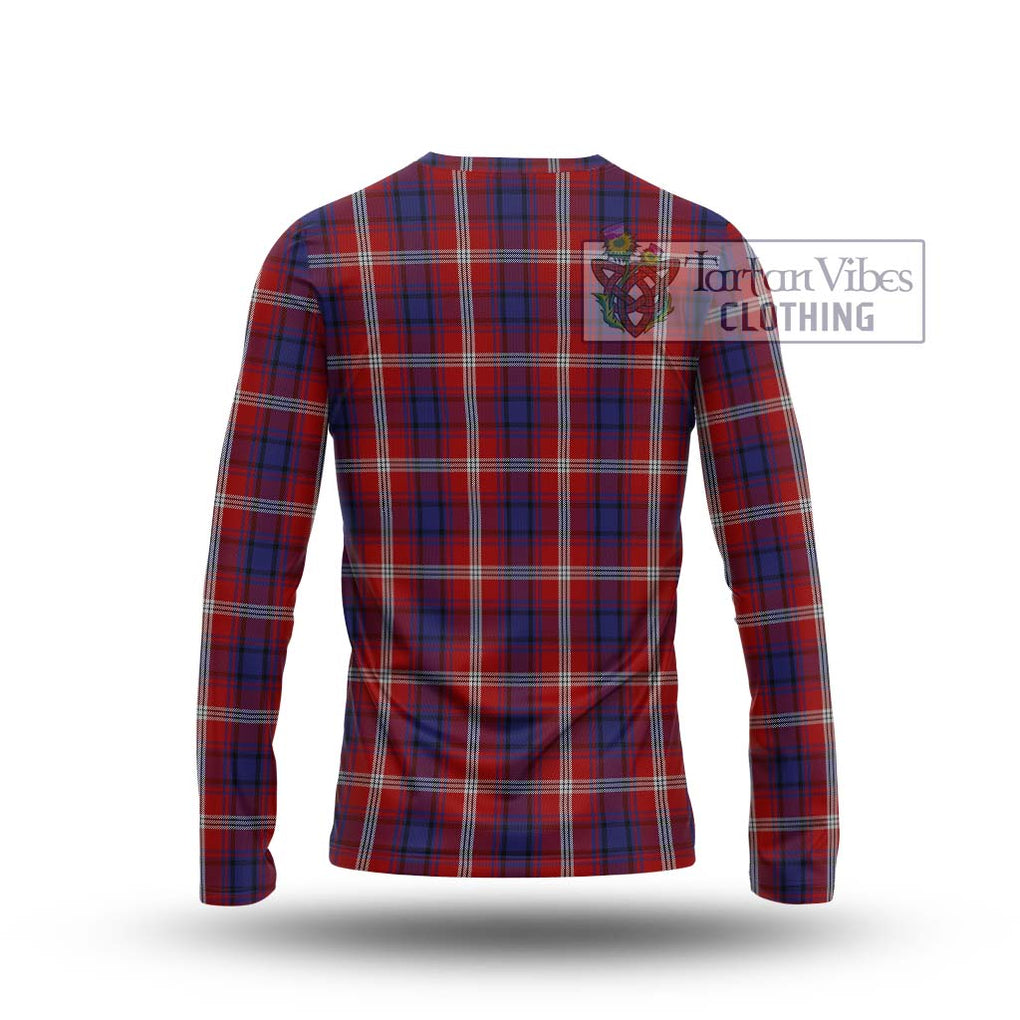 Ainslie Tartan Long Sleeve T-Shirt with Family Crest DNA In Me Style - Tartanvibesclothing Shop