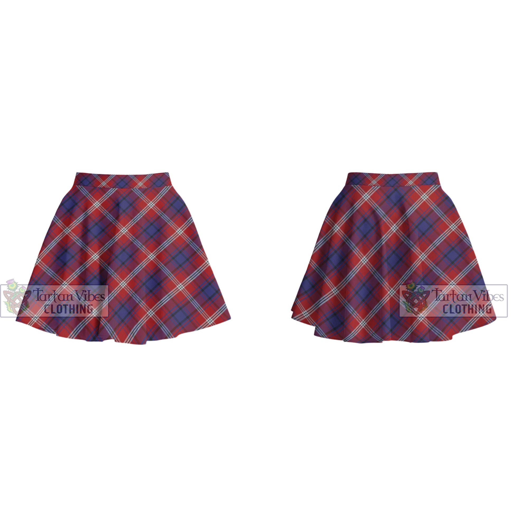 Tartan Vibes Clothing Ainslie Tartan Women's Plated Mini Skirt