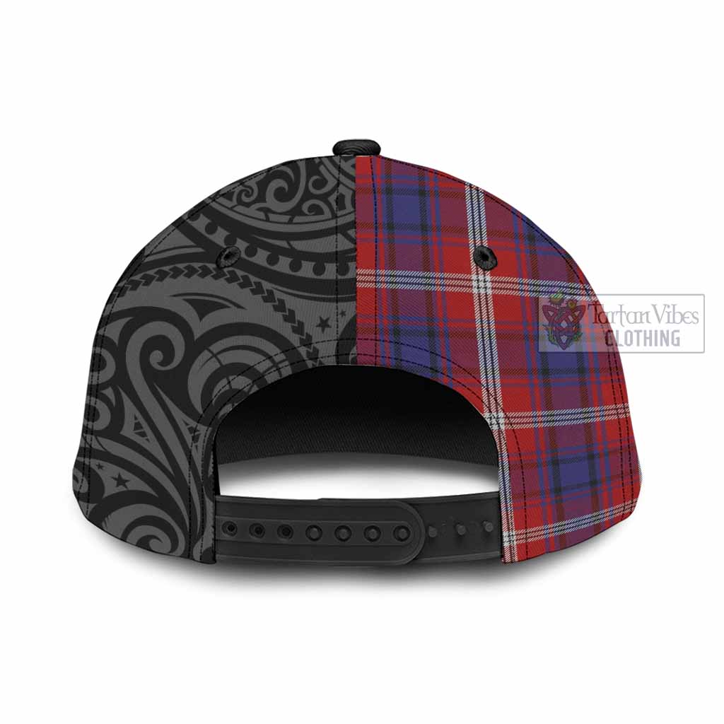 Tartan Vibes Clothing Ainslie Tartan Classic Cap with New Zealand Silver Fern Half Style