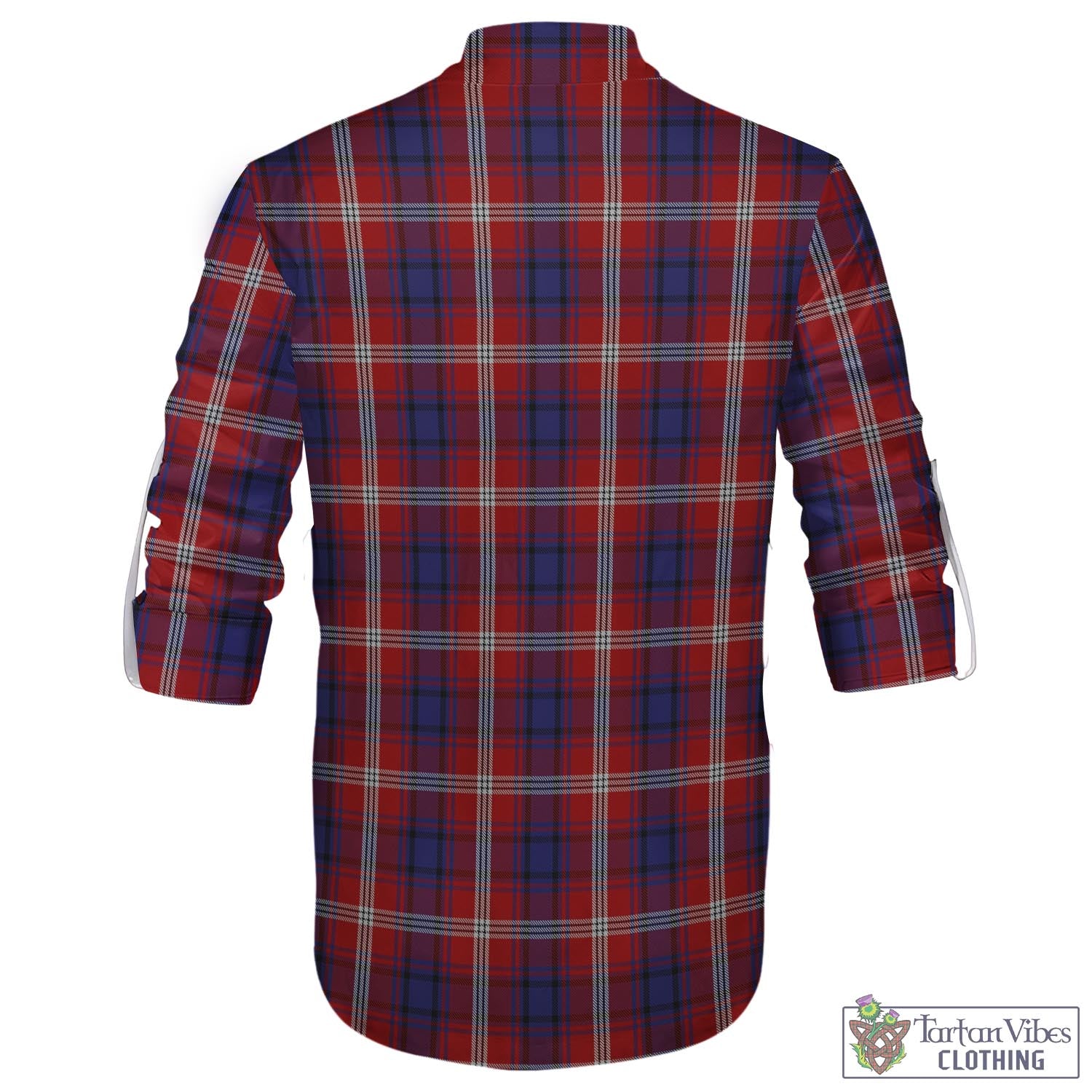 Ainslie Tartan Men's Scottish Traditional Jacobite Ghillie Kilt Shirt - Tartan Vibes Clothing