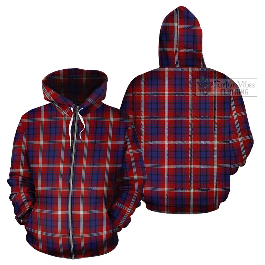 Ainslie Tartan Cotton Hoodie Zip Hoodie - Tartan Vibes Clothing