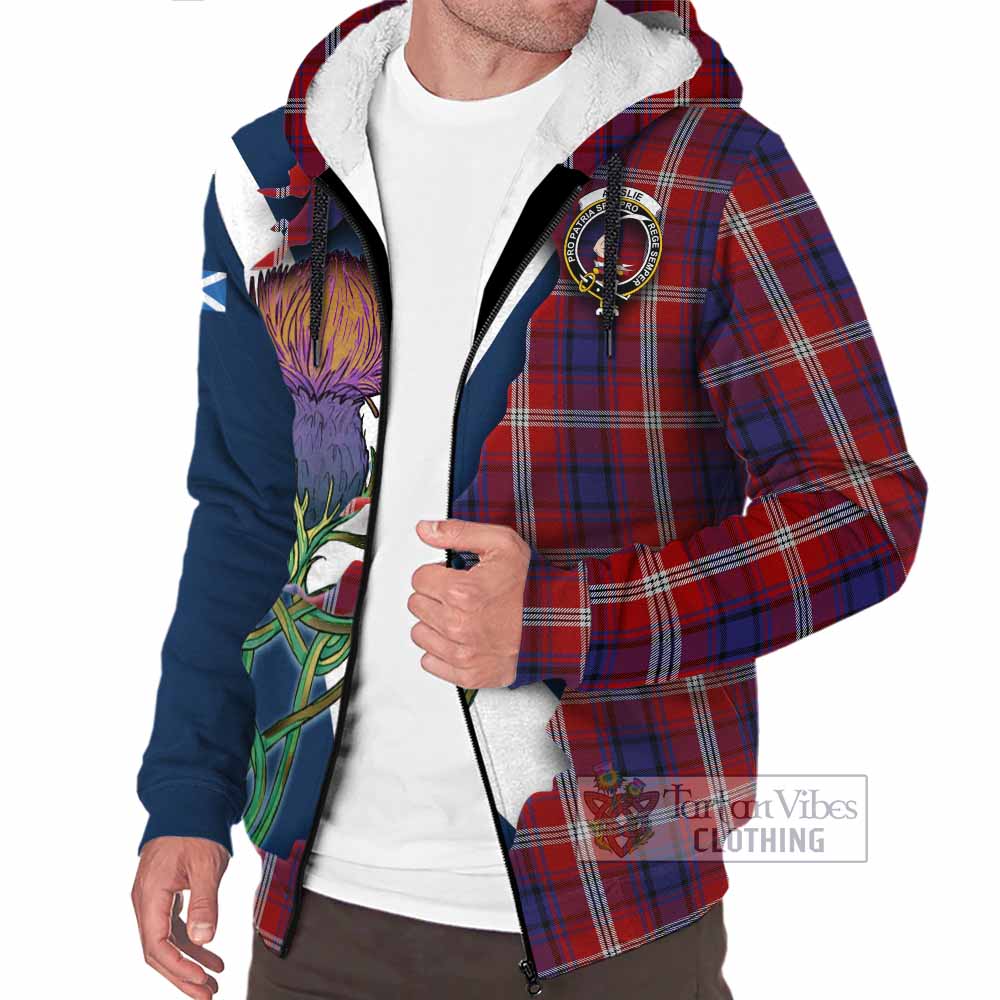 Ainslie Tartan Family Crest Sherpa Hoodie Scottish Thistle Celtic Inspired - Tartan Vibes Clothing