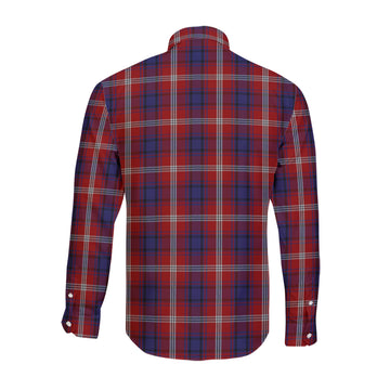 Ainslie Tartan Long Sleeve Button Up Shirt with Family Crest