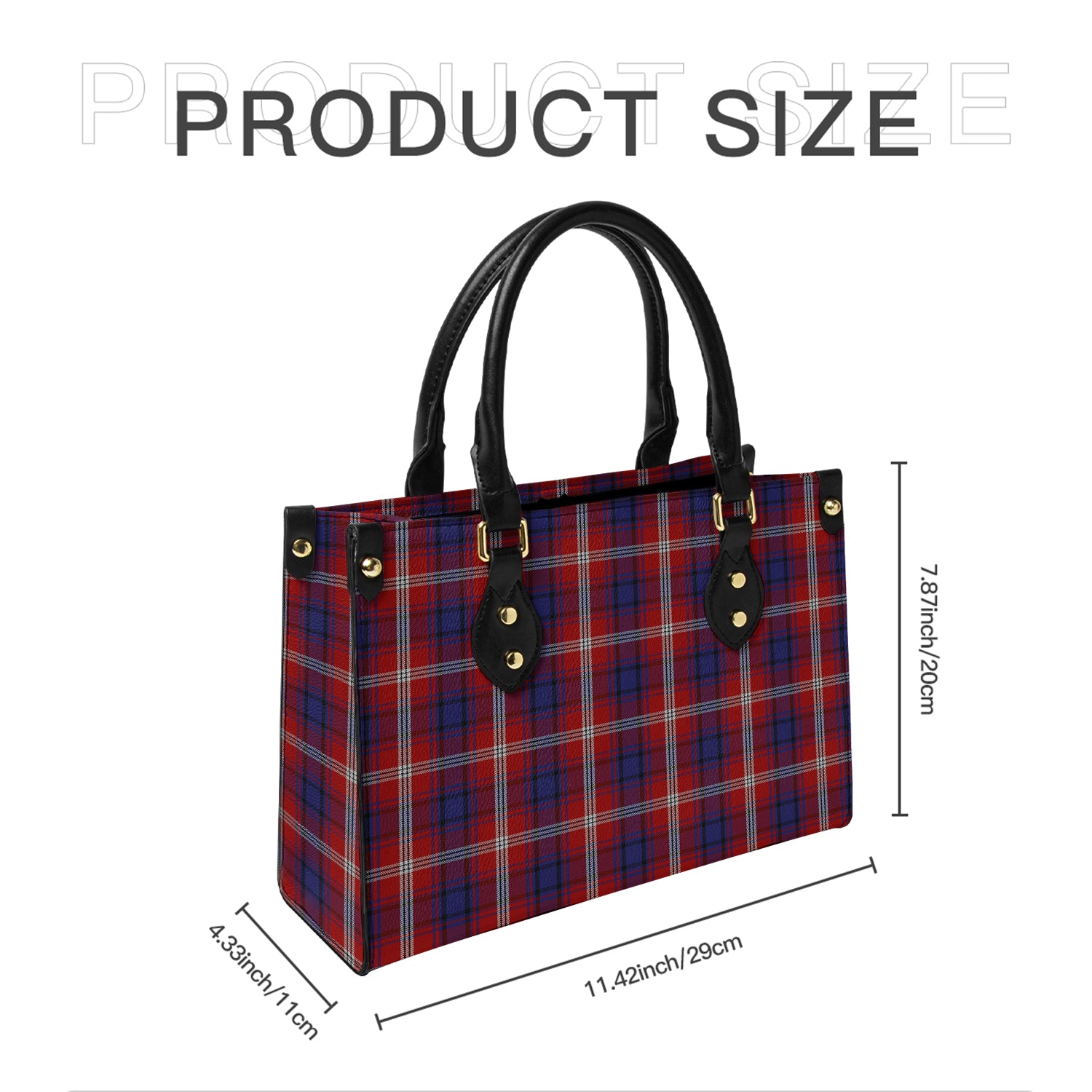 Ainslie Tartan Leather Bag - Tartanvibesclothing