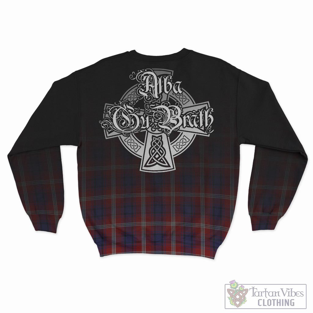 Tartan Vibes Clothing Ainslie Tartan Sweatshirt Featuring Alba Gu Brath Family Crest Celtic Inspired