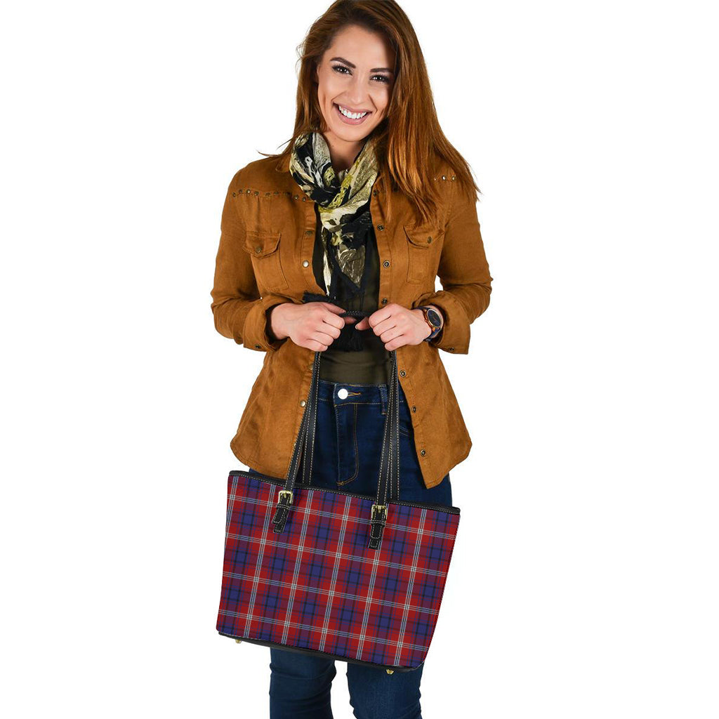 Ainslie Tartan Leather Tote Bag - Tartanvibesclothing