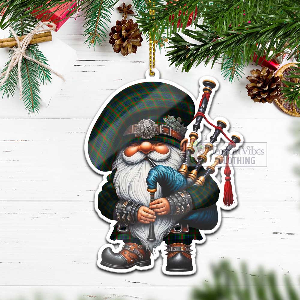 Tartan Vibes Clothing Aiton Tartan Badpiper Gnome Christmas Ornament