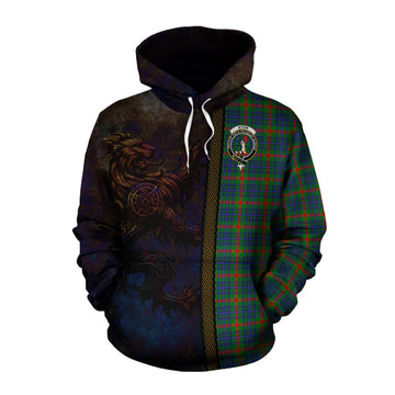Aiton Tartan Family Crest Cotton Hoodie Alba Gu Brath Be Brave Lion Ancient Style Pullover Hoodie XS - Tartan Vibes Clothing