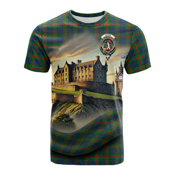 Aiton Tartan Family Crest Cotton T-shirt with Scottish Ancient Castle Style Kid's Shirt - Tartan Vibes Clothing