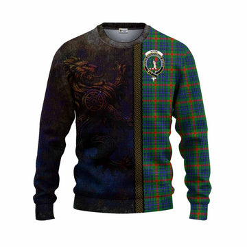 Aiton Tartan Family Crest Knitted Sweater Alba Gu Brath Be Brave Lion Ancient Style Unisex - Tartan Vibes Clothing