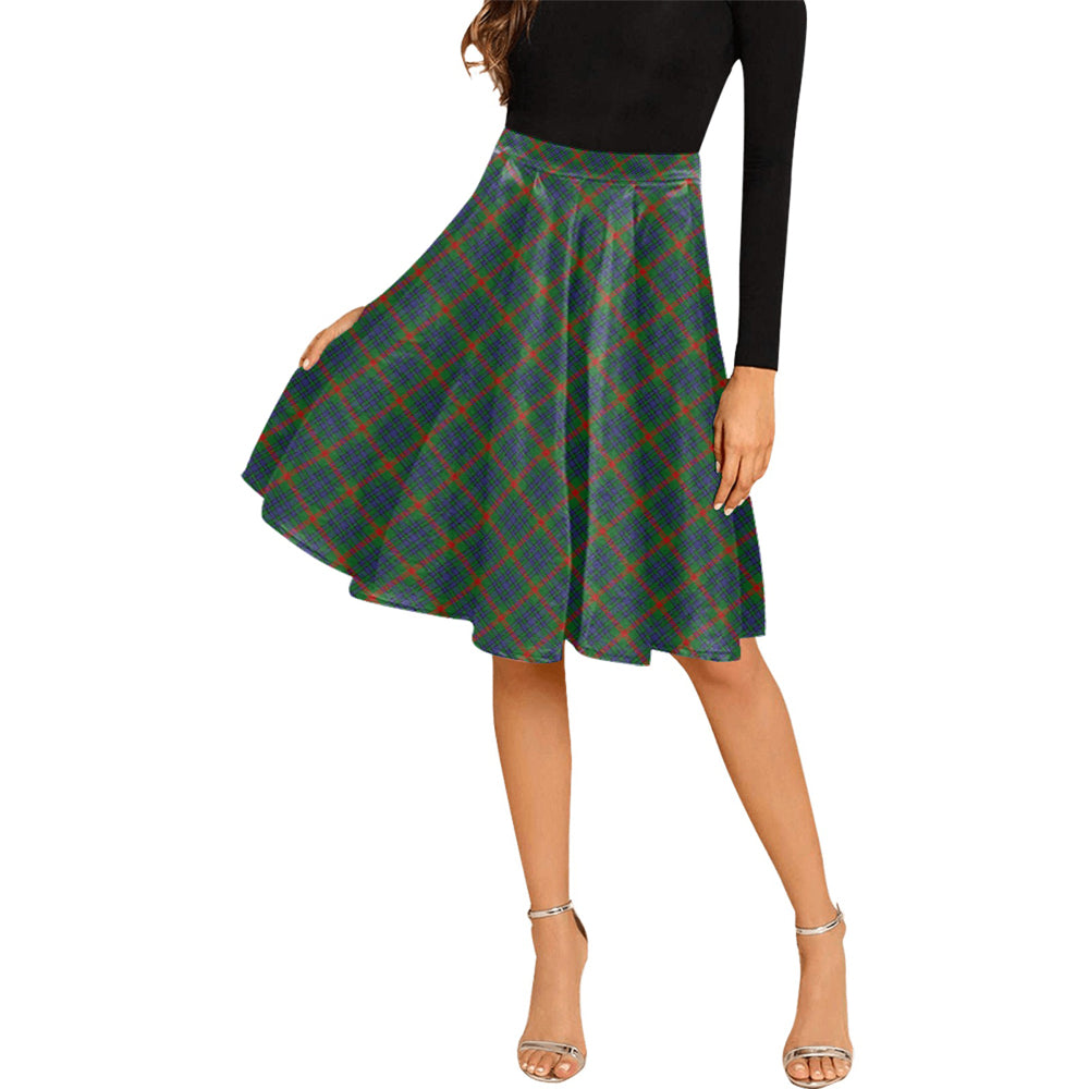 Aiton Tartan Melete Pleated Midi Skirt Female - Tartanvibesclothing