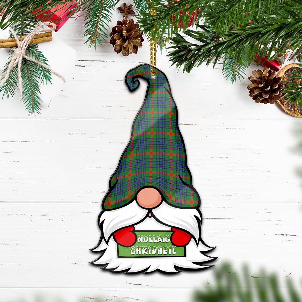 Aiton Gnome Christmas Ornament with His Tartan Christmas Hat - Tartan Vibes Clothing