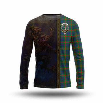 Aiton Tartan Family Crest Long Sleeve T-Shirt Alba Gu Brath Be Brave Lion Ancient Style Unisex - Tartan Vibes Clothing