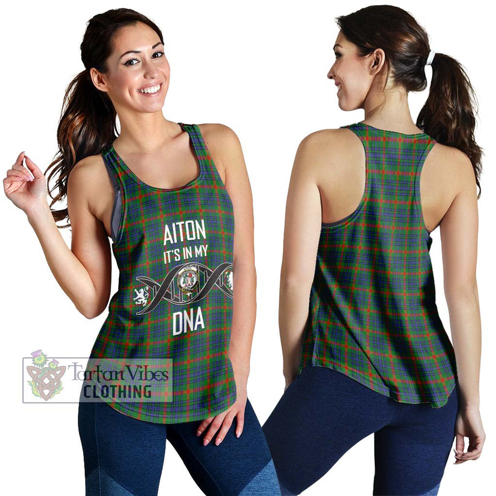 Aiton Tartan Women's Racerback Tanks with Family Crest DNA In Me Style 4XL - Tartanvibesclothing Shop