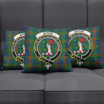 Aiton Tartan Pillow Cover with Family Crest Rectangle Pillow Cover 51*91cm - Tartan Vibes Clothing