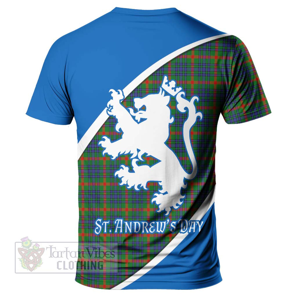 Tartan Vibes Clothing Aiton Family Crest Tartan T-Shirt Celebrate Saint Andrew's Day in Style