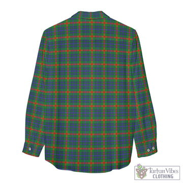 Aiton Tartan Women's Casual Shirt with Family Crest