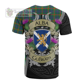 Aiton Tartan Family Crest Cotton T-shirt Lion Rampant Royal Thistle Shield Celtic Inspired - Tartan Vibes Clothing