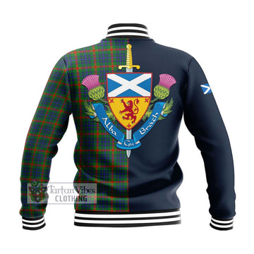 Aiton Tartan Baseball Jacket Alba with Scottish Lion Royal Arm Half Style