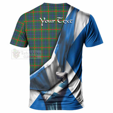 Aiton Tartan T-Shirt with Family Crest Scotland Patriotic Style