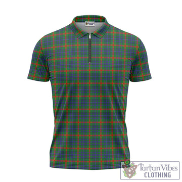 Aiton Tartan Zipper Polo Shirt