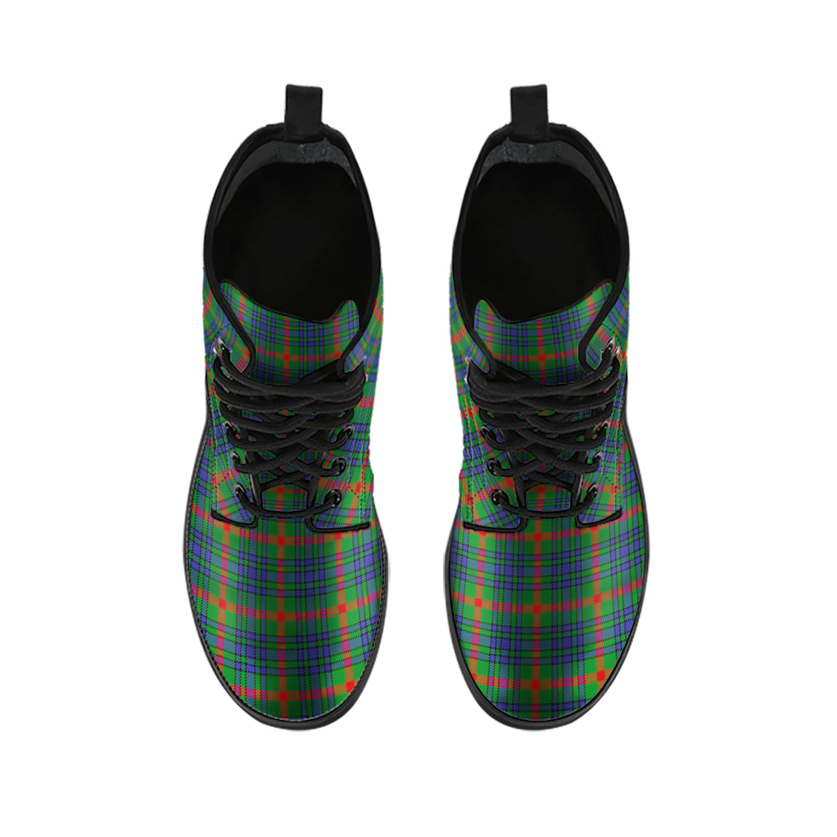 Aiton Tartan Leather Boots - Tartan Vibes Clothing