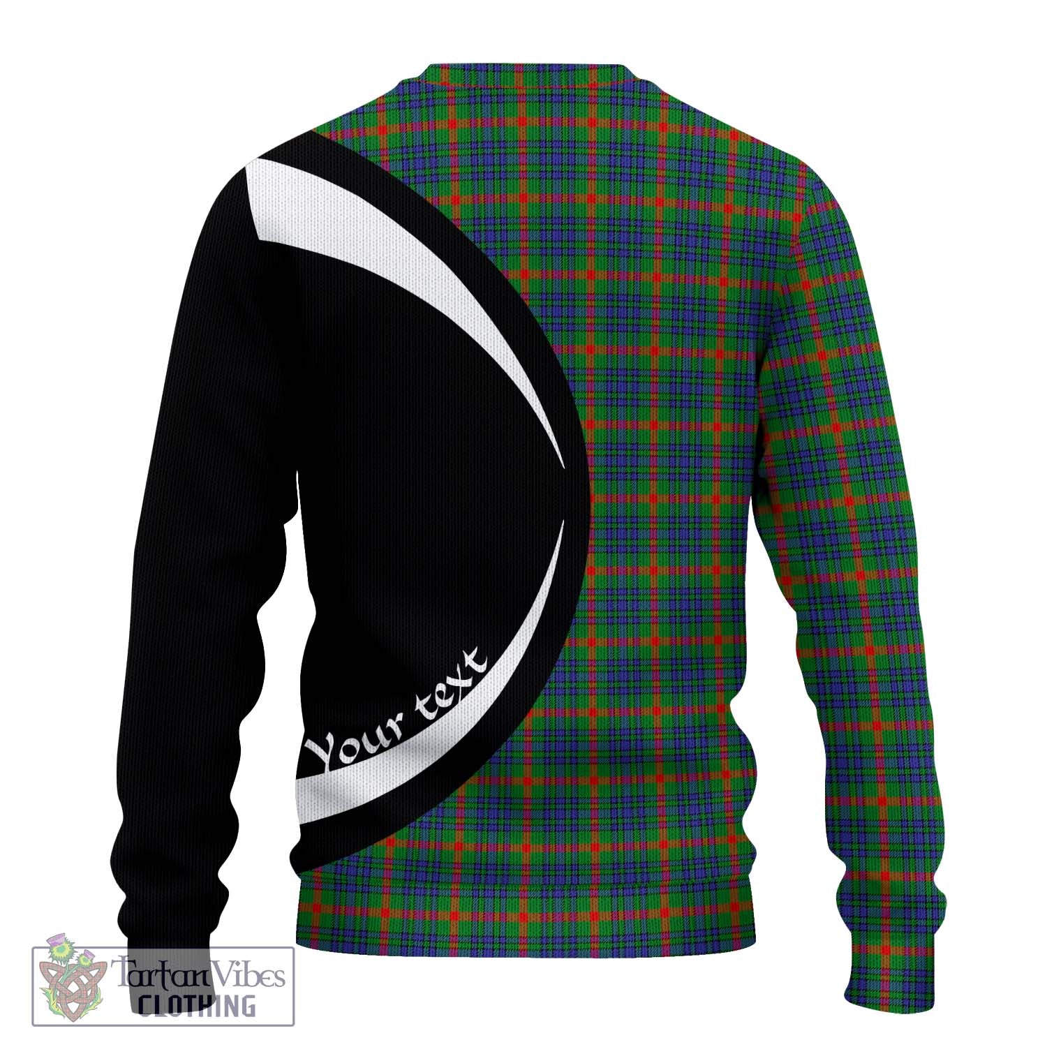 Aiton Tartan Ugly Sweater with Family Crest Circle Style - Tartan Vibes Clothing