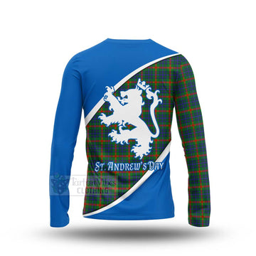 Aiton Family Crest Tartan Long Sleeve T-Shirt Celebrate Saint Andrew's Day in Style