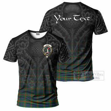 Aiton Tartan T-Shirt with Family Crest Celtic Thistle Vibes