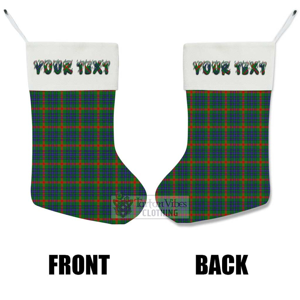 Tartan Vibes Clothing Aiton Tartan Christmas Stocking with Personalized Text