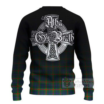 Aiton Tartan Ugly Sweater Featuring Alba Gu Brath Family Crest Celtic Inspired