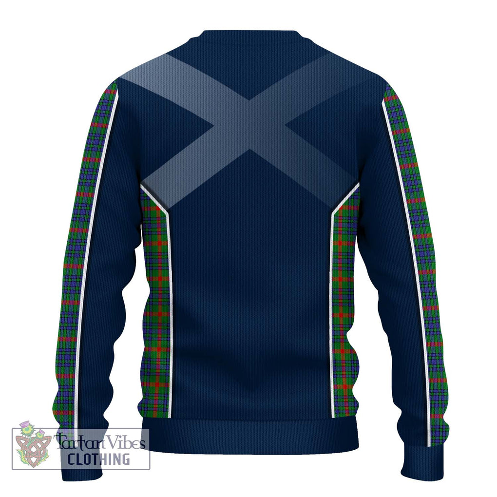 Aiton Tartan Knitted Sweater with Family Crest and Lion Rampant Vibes Sport Style - Tartan Vibes Clothing