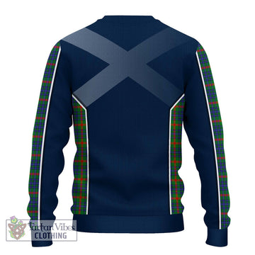 Aiton Tartan Ugly Sweater with Family Crest and Lion Rampant Vibes Sport Style