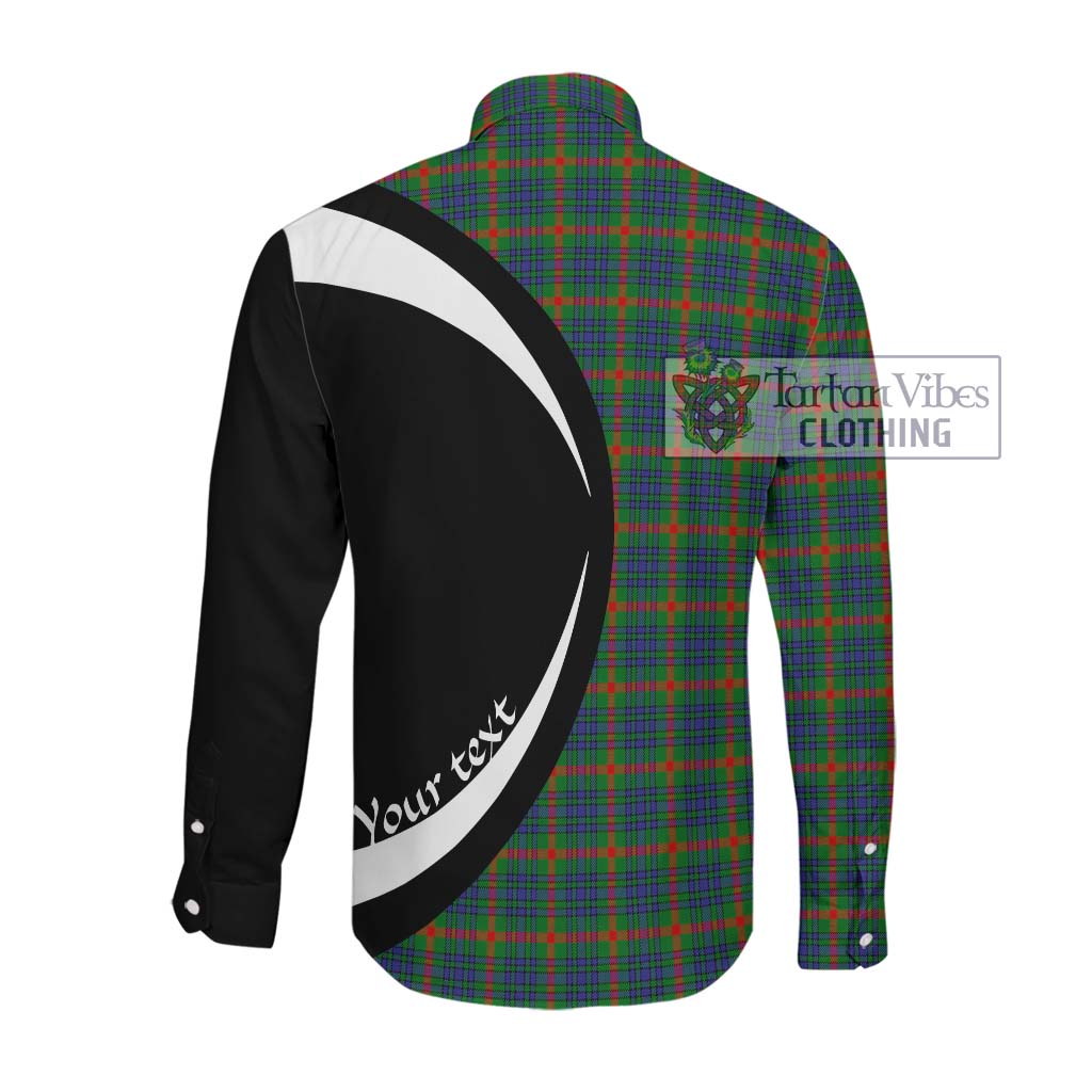 Tartan Vibes Clothing Aiton Tartan Long Sleeve Button Up with Family Crest Circle Style