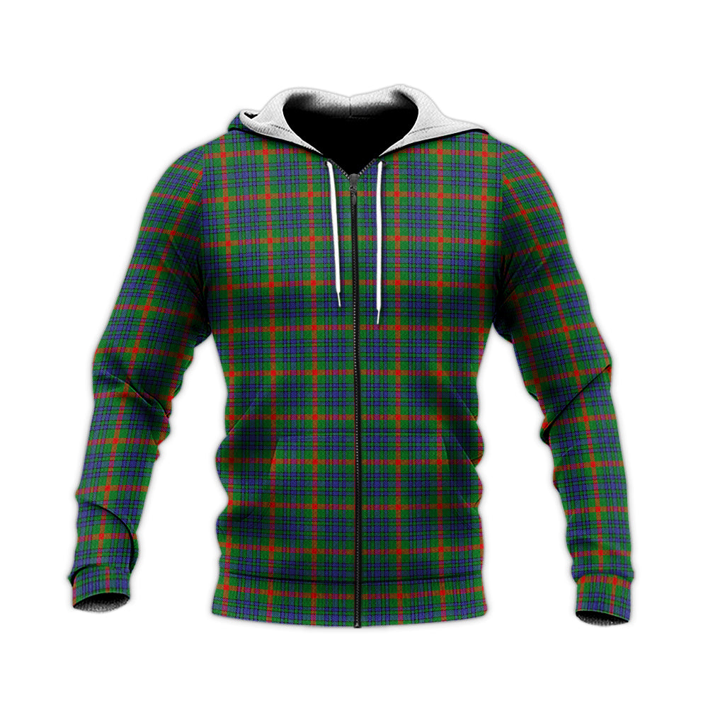 Aiton Tartan Knitted Hoodie Unisex Knitted Zip Hoodie - Tartanvibesclothing