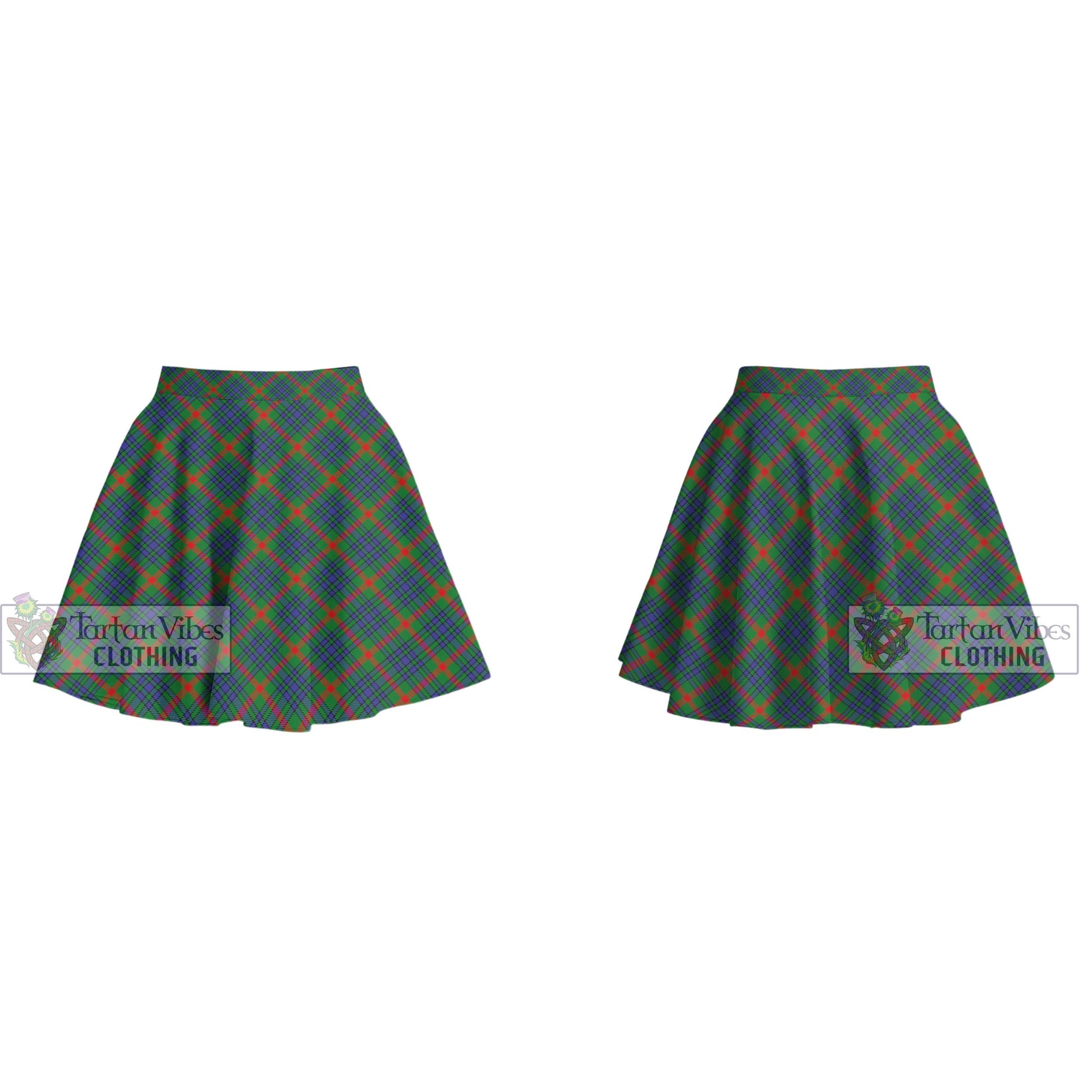 Tartan Vibes Clothing Aiton Tartan Women's Plated Mini Skirt