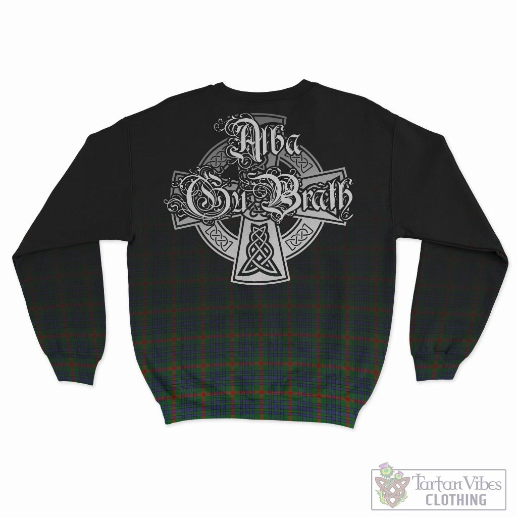 Tartan Vibes Clothing Aiton Tartan Sweatshirt Featuring Alba Gu Brath Family Crest Celtic Inspired