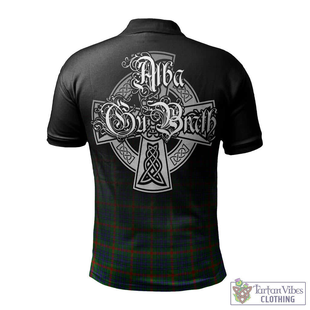 Tartan Vibes Clothing Aiton Tartan Polo Shirt Featuring Alba Gu Brath Family Crest Celtic Inspired