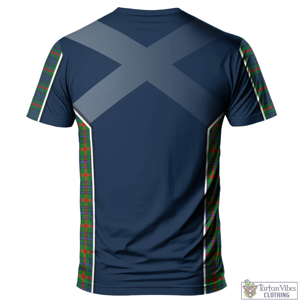 Tartan Vibes Clothing Aiton Tartan T-Shirt with Family Crest and Scottish Thistle Vibes Sport Style