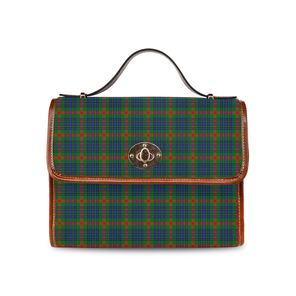 Aiton Tartan Leather Strap Waterproof Canvas Bag - Tartanvibesclothing