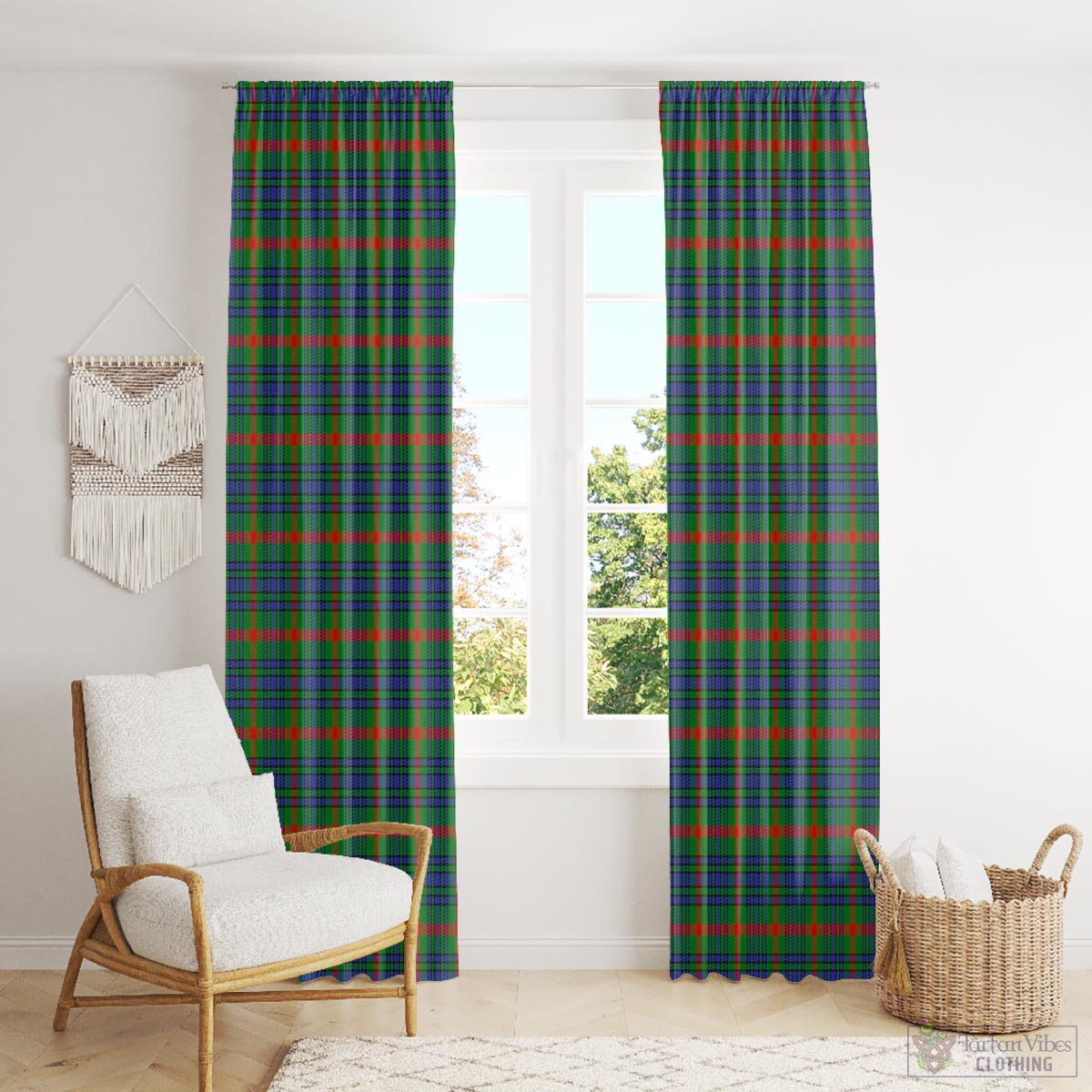 Aiton Tartan Window Curtain