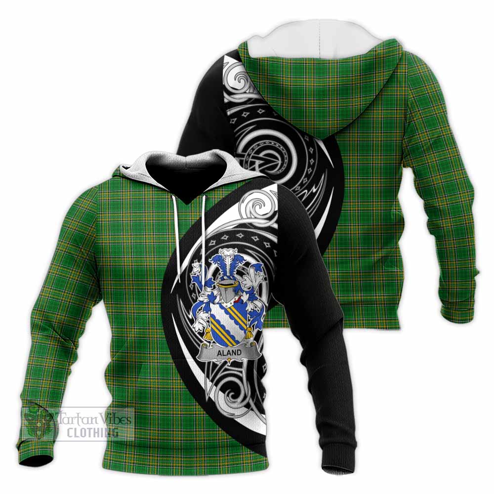 Aland Irish Clan Knitted Hoodie Celtic Circle Style - Tartan Vibes Clothing
