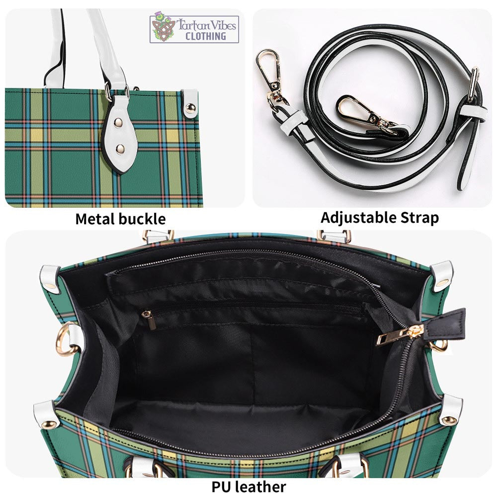 Tartan Vibes Clothing Alberta Province Canada Tartan Luxury Leather Handbags