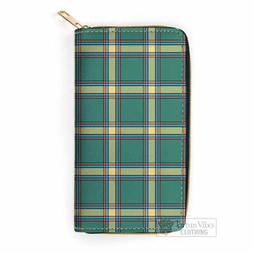 Alberta Province Canada Tartan Women's Leather Wallet One Size 19.7*10.5*3.5 cm - Tartan Vibes Clothing