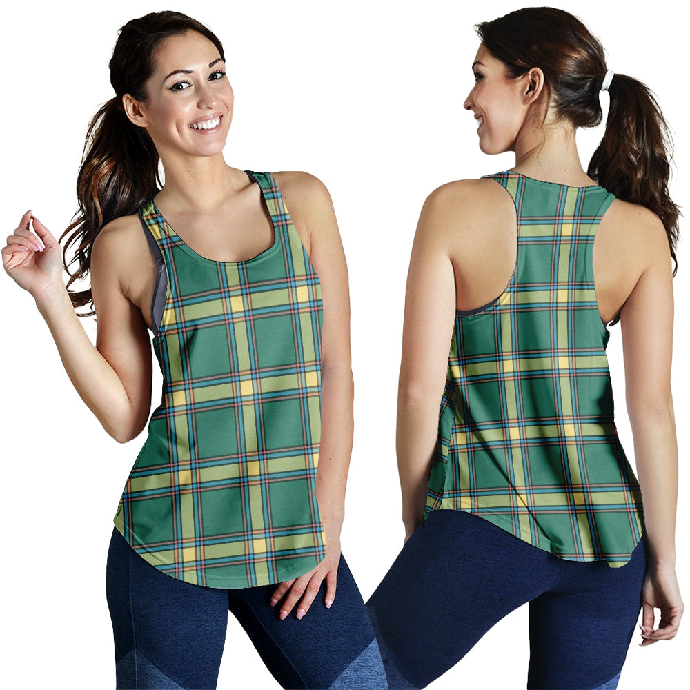 Alberta Province Canada Tartan Women Racerback Tanks - Tartanvibesclothing